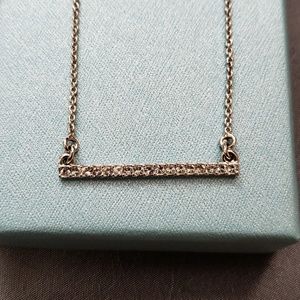 Pave' Bar Necklace